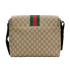 GG Web Messanger Bag, &pound;650, Handbags, Brown, Canvas, Back view
